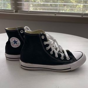 Black and White High Top Converse